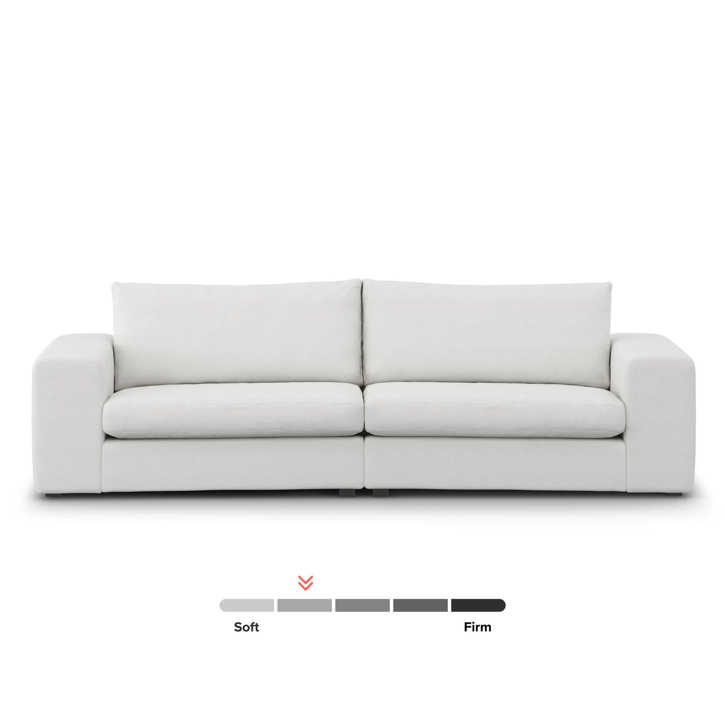 Sofá modular Flexi de 98" - Blanco cuarzo