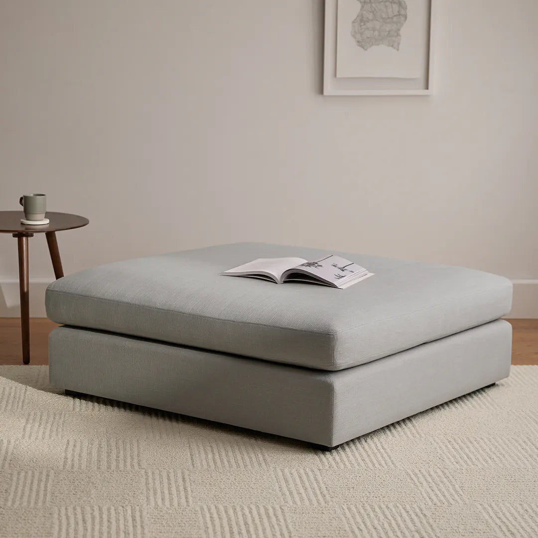 Otomano Modular de 45" - Blanco cuarzo