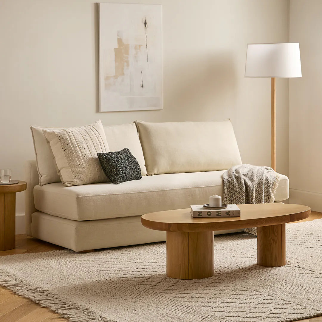 Sofá cama Altara de 190 cm (75") - Blanco vintage