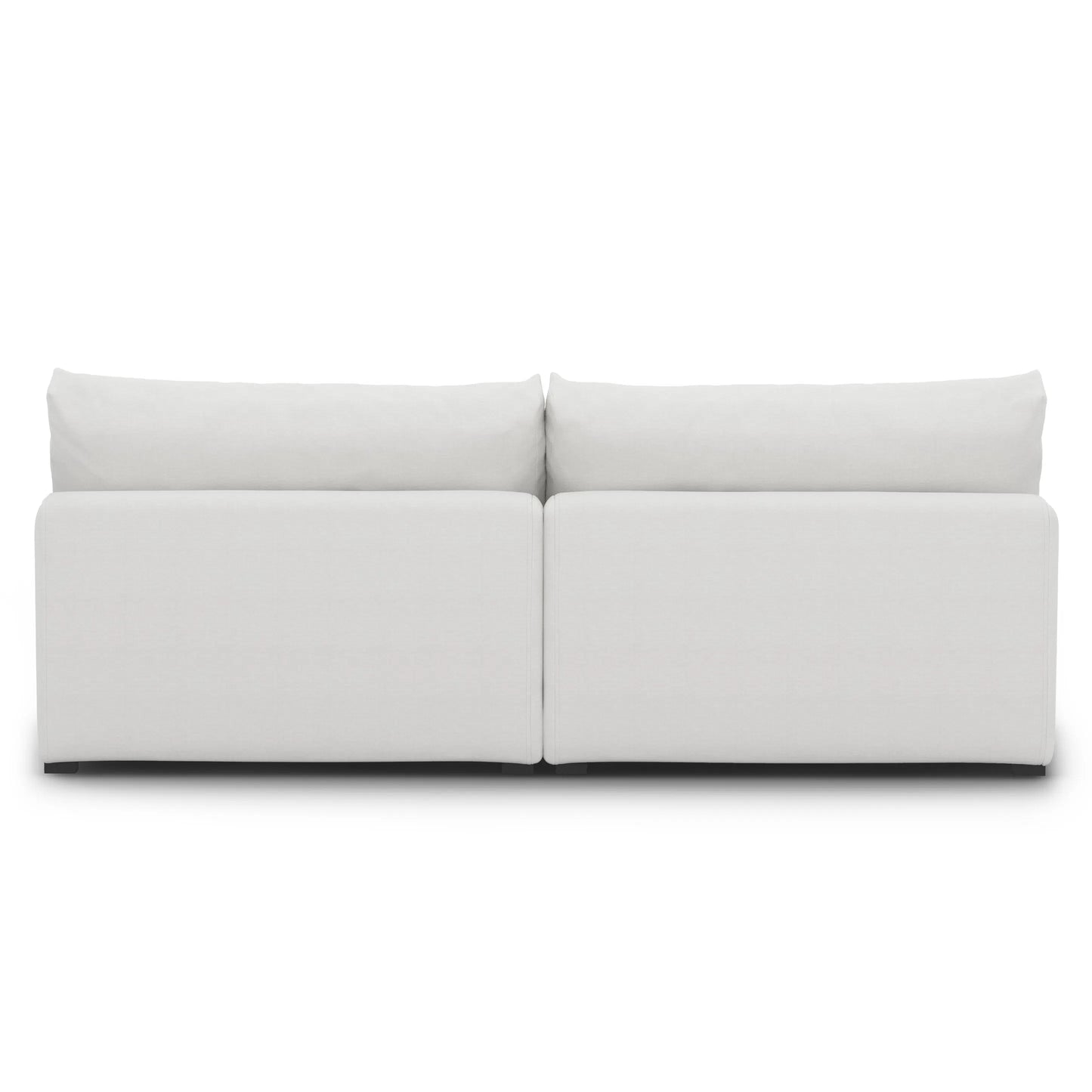 Sofá modular sin brazos Beta de 79 - Blanco cuarzo