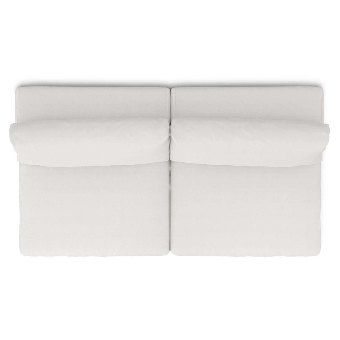 Sofá modular sin brazos Beta de 79 - Blanco cuarzo