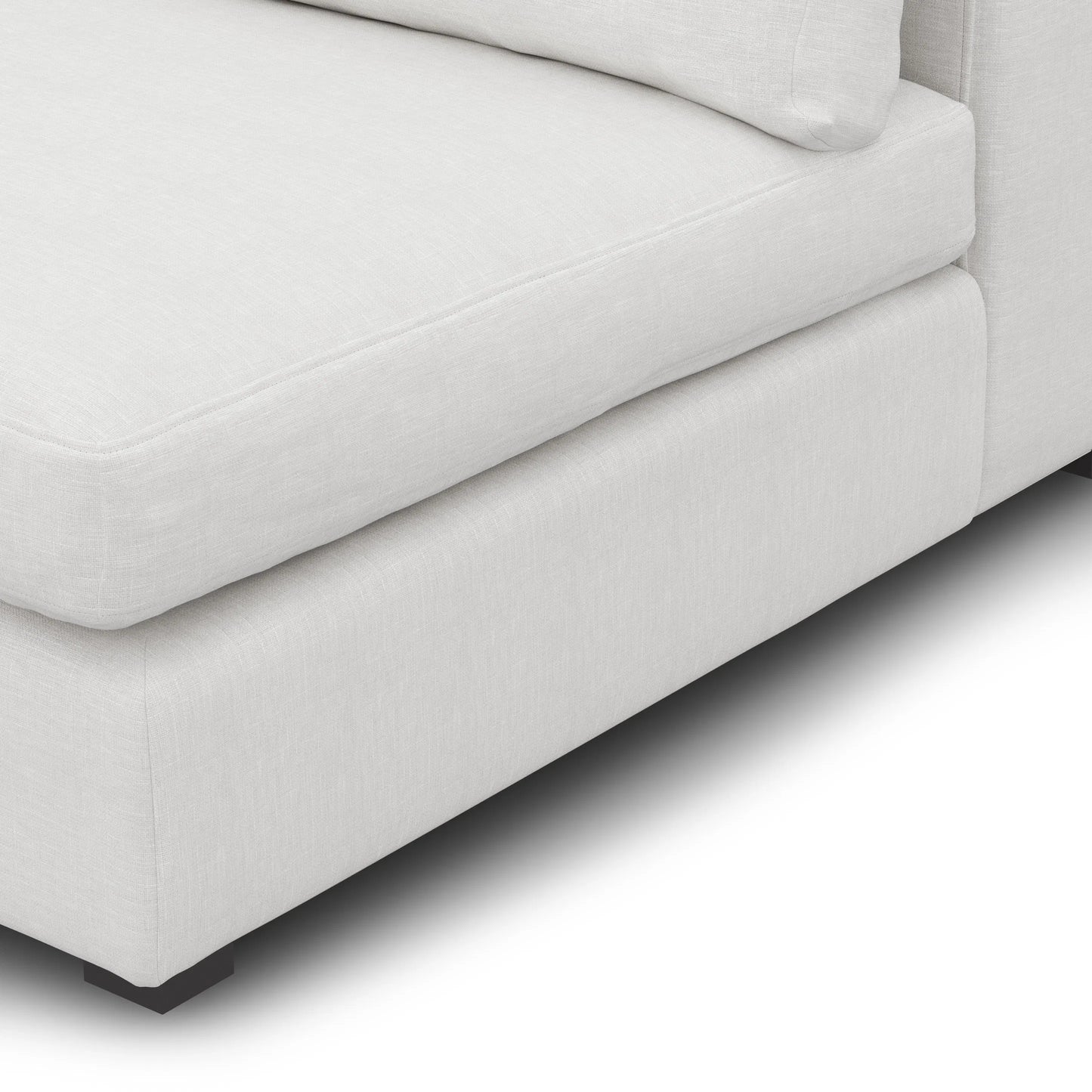 Sofá modular sin brazos Beta de 79 - Blanco cuarzo