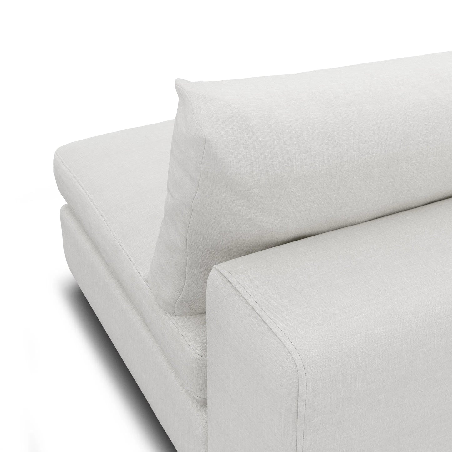 Sofá modular sin brazos Beta de 79 - Blanco cuarzo