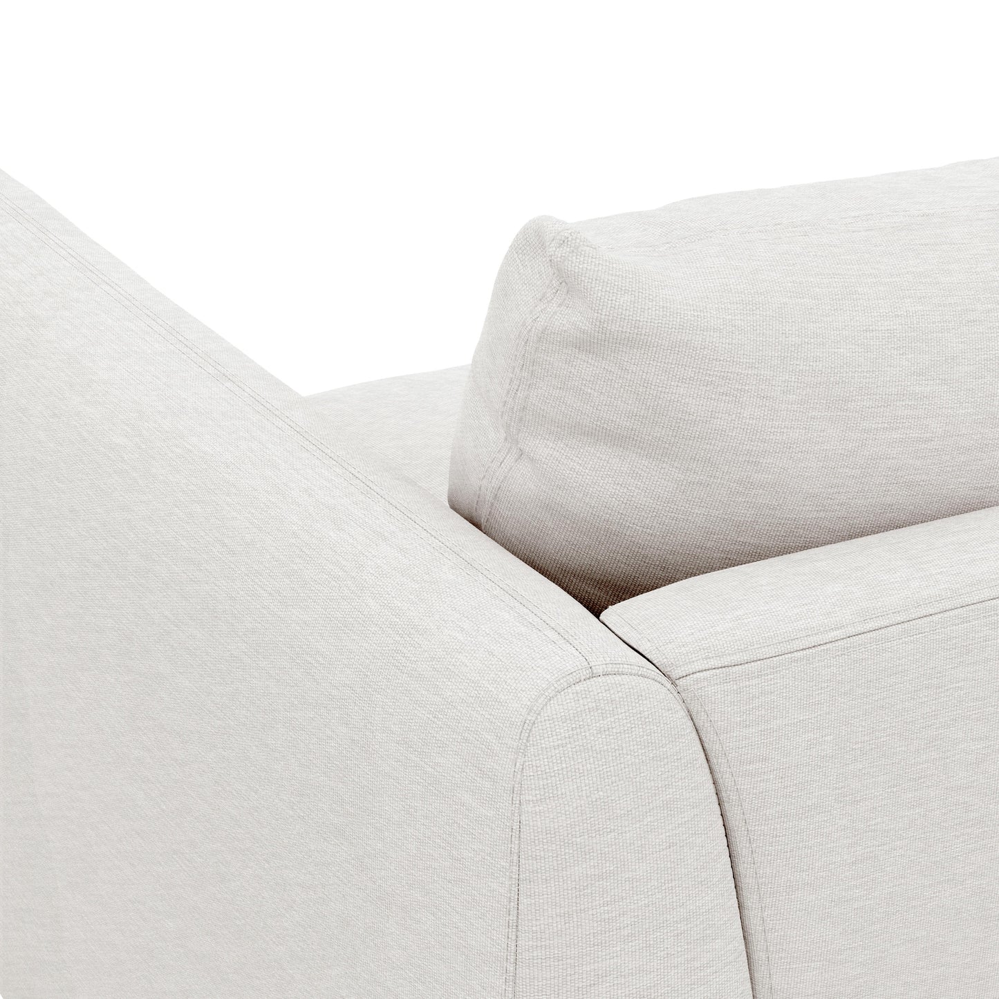 Sillón Leigh de 42" - Plata Marfil