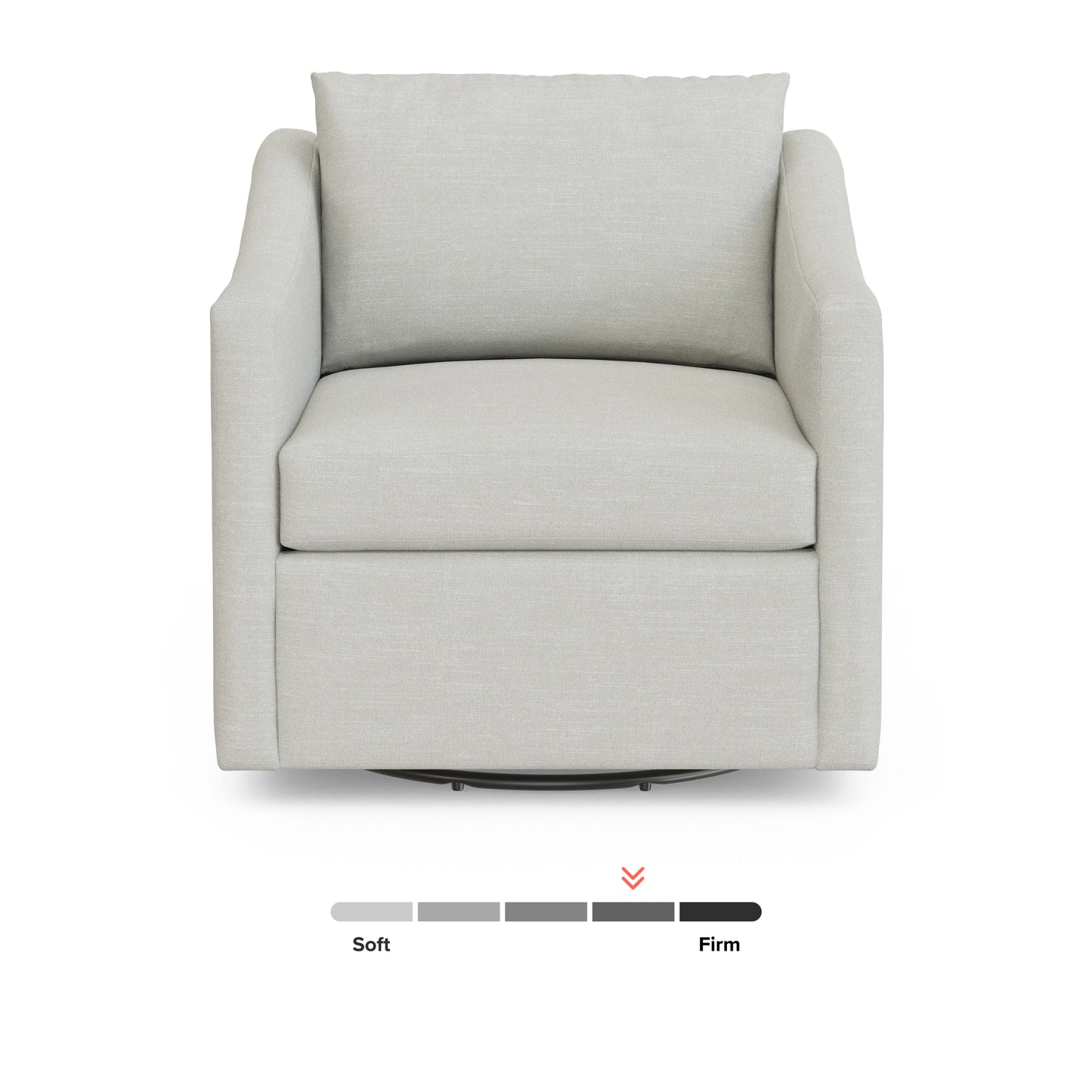 Sillón giratorio Landry de 82 cm (32,25") - Napa Dove