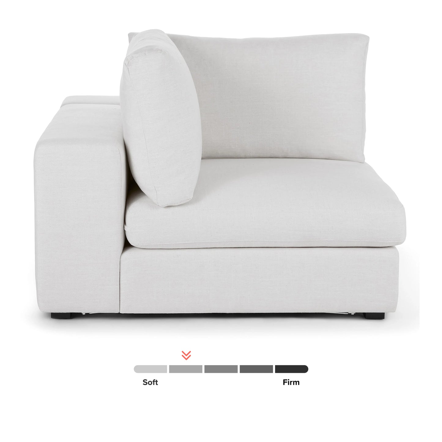 Módulo de sofa Flexi de 99,5 cm (39,5") - Blanco cuarzo