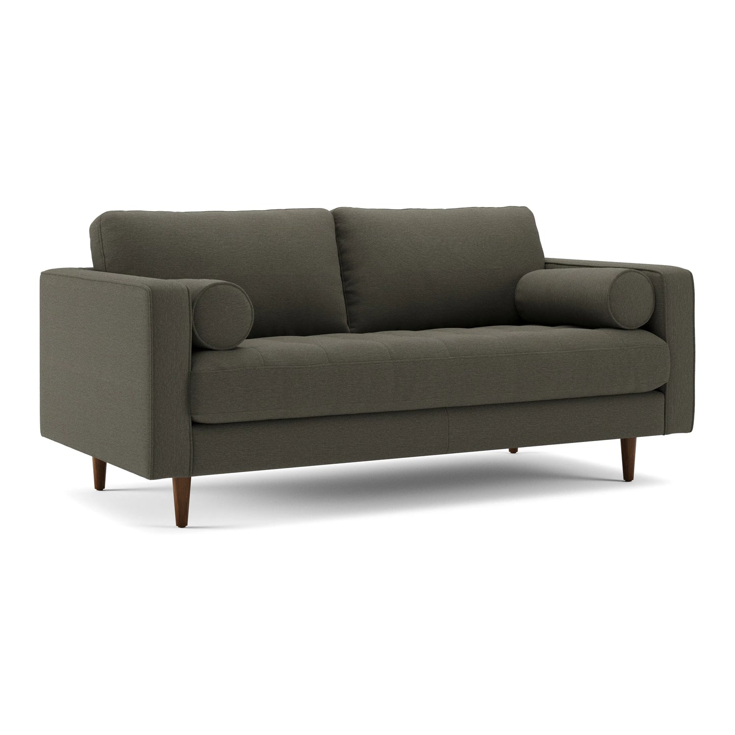 Sofá de dos plazas capitoné Sven de 72" - Verde musgo
