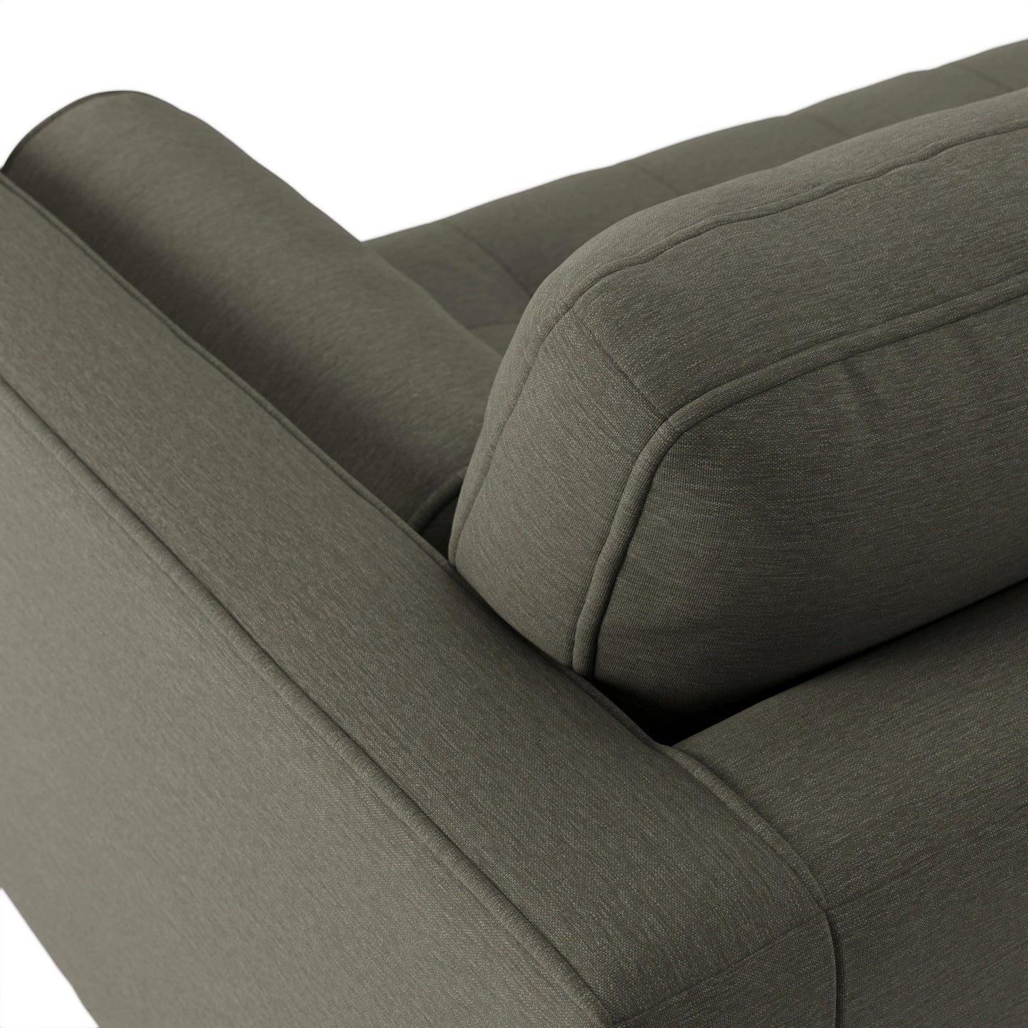 Sofá de dos plazas capitoné Sven de 72" - Verde musgo